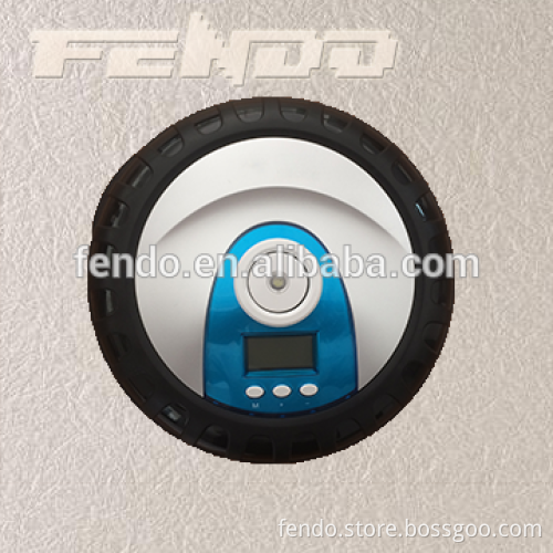 circular car air compressor digital display tire inflator